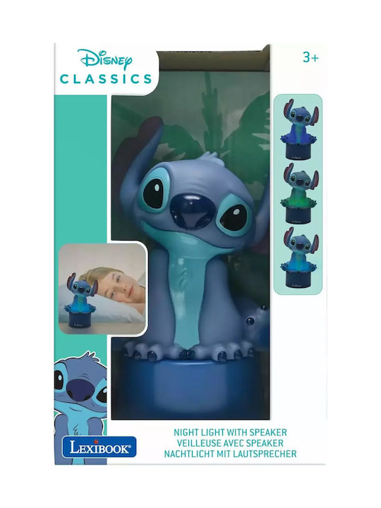 Disney Led Παιδικό Διακοσμητικό Φωτιστικό Stitch Μπλε Stitch