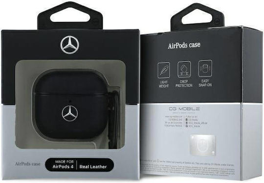 Mercedes-Benz Hülle Silikon in Schwarz Farbe für Apple AirPods 4