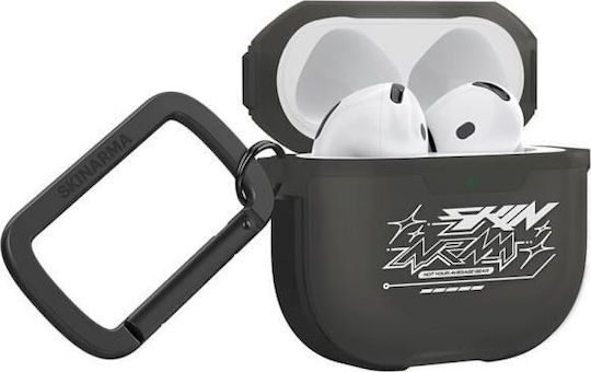 Skinarma Θήκη Πλαστική σε Μαύρο χρώμα για Apple AirPods 4