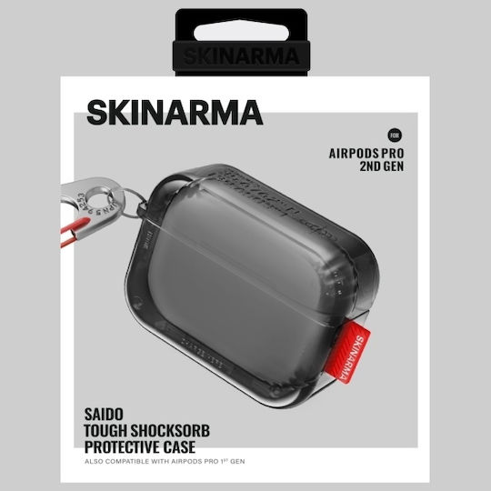 Skinarma Husă în culoarea Negru pentru Apple AirPods Pro 2