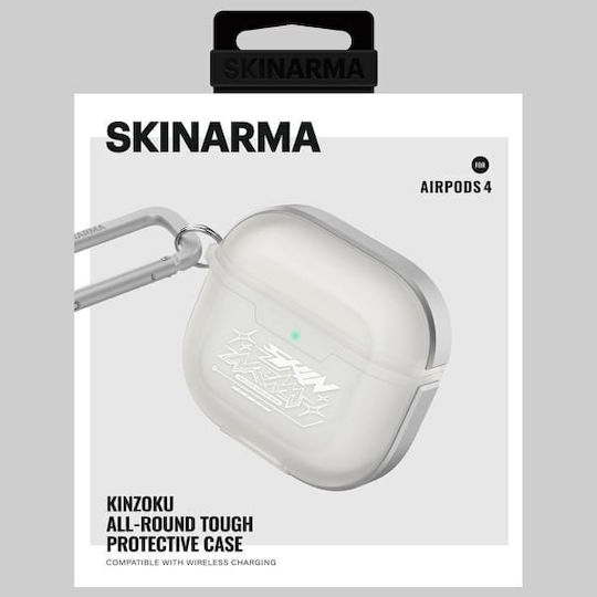 Skinarma Θήκη Πλαστική σε Λευκό χρώμα για Apple AirPods 4