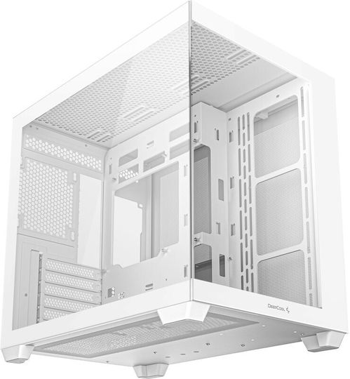 Deepcool CG530 Гейминг Midi Tower Кутия За Компютър Със Страничен Прозорец Бяла