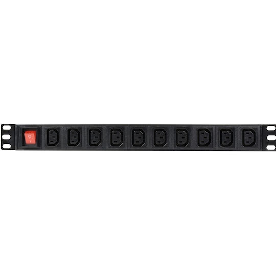 Unitate de Distribuție a Energiei Adastra 1U-PDU-10C13 pentru Montare în Rack, 8 Prize