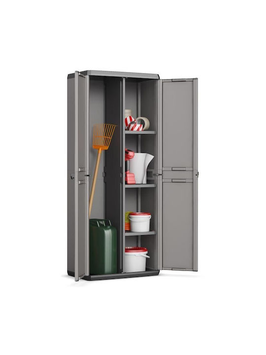 Double Door Wardrobe Metallic 40.5x25x80cm