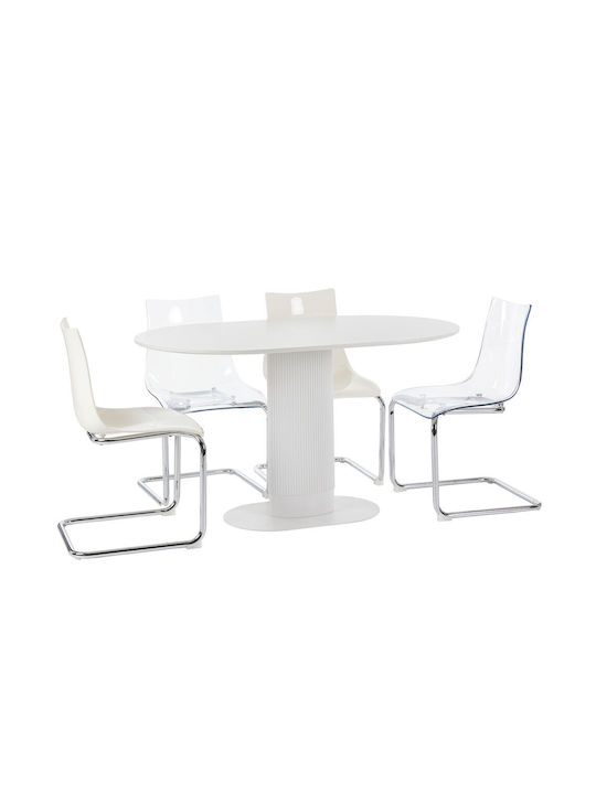 Truth Dining Room Polypropylene Chair Transparent 46x50.9x82cm