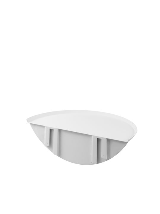 Yamazaki Montat pe perete Raft Baie Metal 40x22x11.7cm Albă