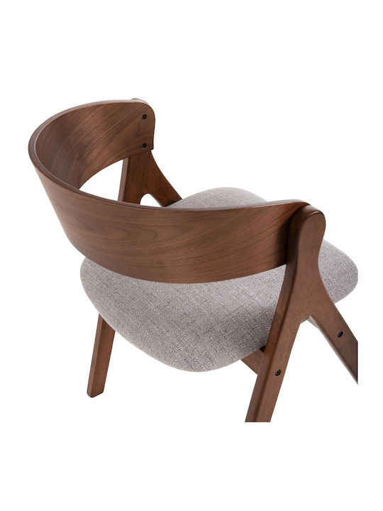 Nekker Stühle Speisesaal Walnut / Grey 1Stück 56x55x78cm