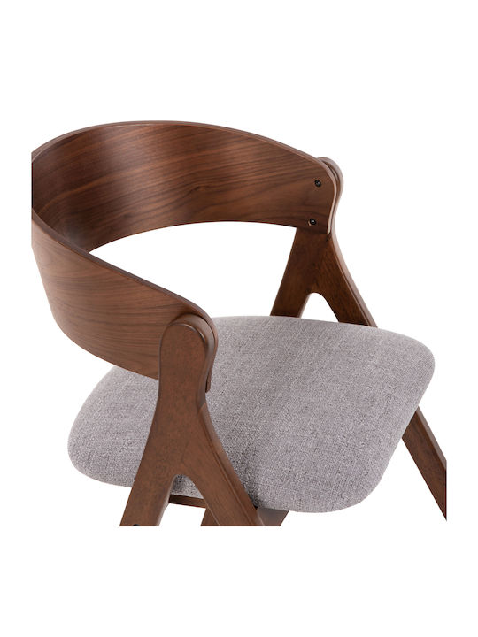 Nekker Stühle Speisesaal Walnut / Grey 1Stück 56x55x78cm