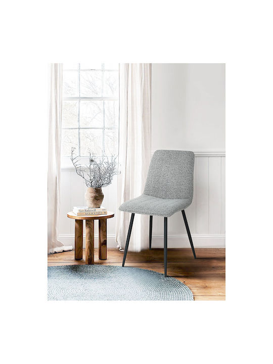 Praga Dining Room Fabric Chair Grey Light 44x54.5x89cm