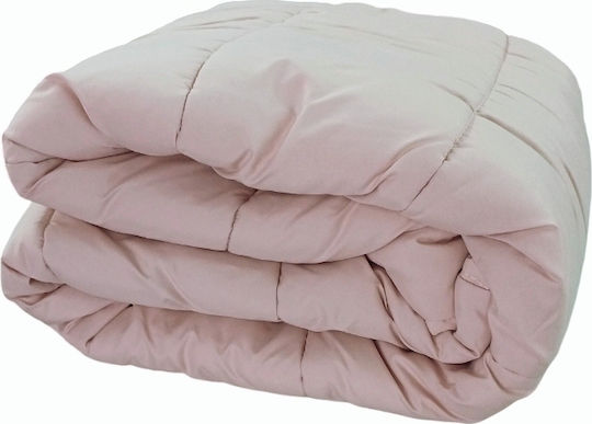 BS Collection Пухено Куинсайз с Пълнеж Microfiber 220x240бр Сомон 270 г/м²Gsm