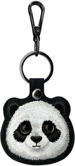 Nimmy Set 3in1 Handytasche + Geldbörse + Ortungshülle Schwarz Großäugiges Haustier 2.0 Panda