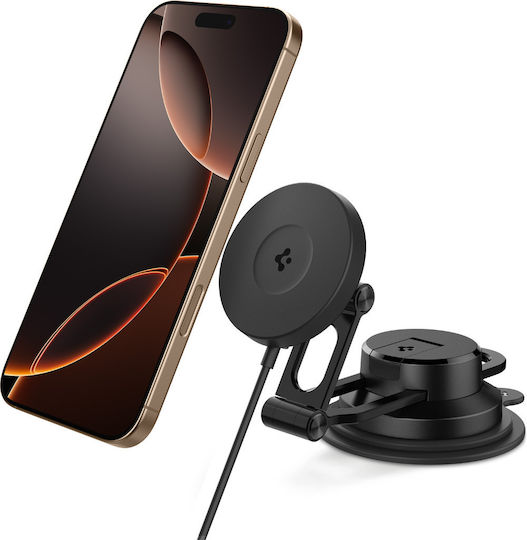 Spigen SGP OneTap Pro 4 Qi2 Car Mobile Mount with Magnet and Wireless Charging MagSafe Black