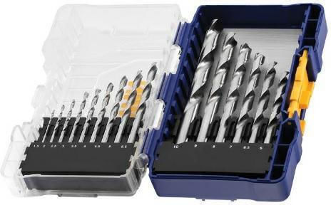 Irwin Drill Set of 15 Diamond Drills HSS with Cylindrical Shank for Metal