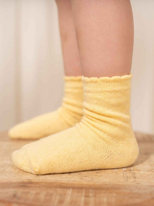 Little Dutch Kindersocken Pink Weiß Gelb 3er-Pack