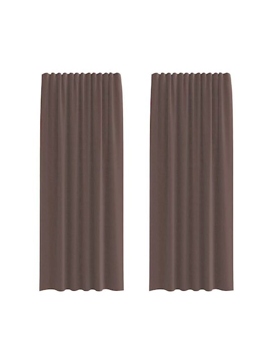 vidaXL Curtain Window Brown 140x245cm