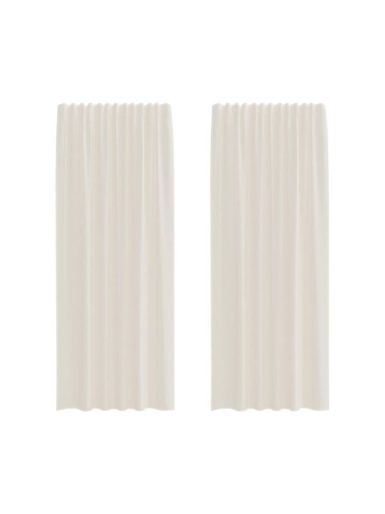 vidaXL Vorhang Fenster Beige 140x245cm