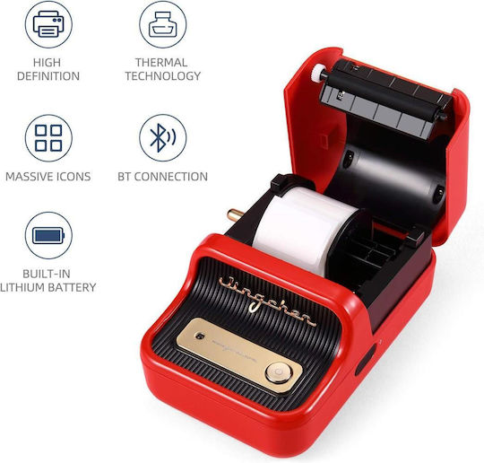 Niimbot B21s Electronic Handheld Label Maker in Red Color