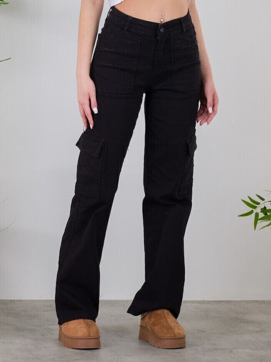 Damenjeans in Lockerer Passform Black