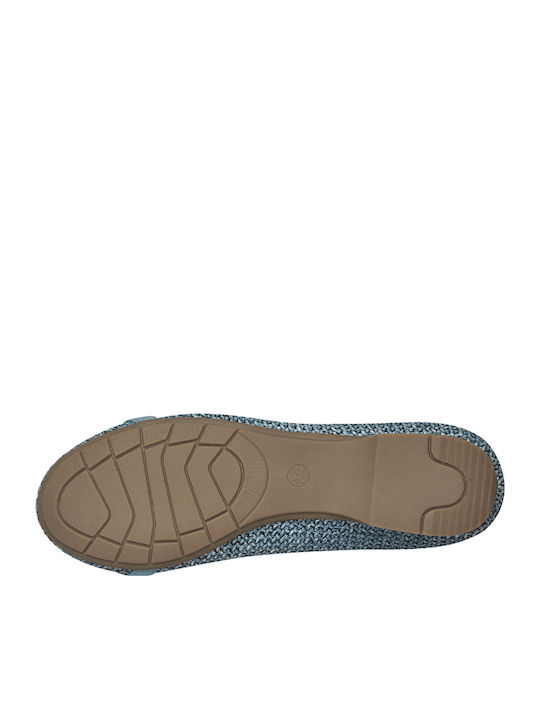 Synthetic Leather Ballerinas Softline Light Blue