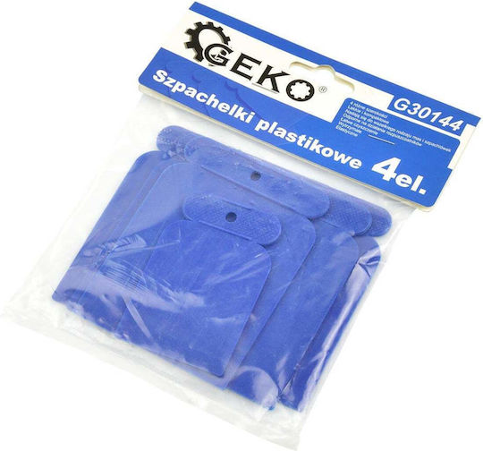 Geko Spatula Trowler Metal cu Mâner de Plastic Set 4buc G30144