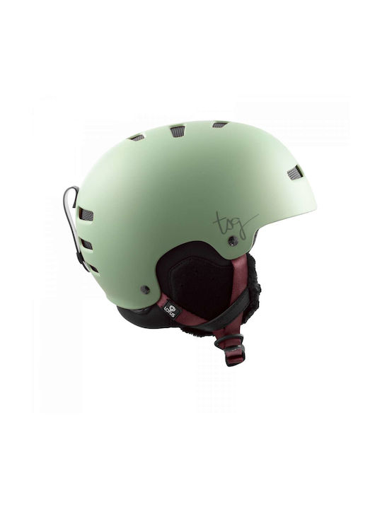TSG Lotus Ανδρικό Κράνος για Σκι & Snowboard σε Πράσινο Χρώμα