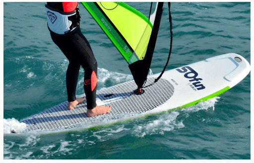 Side-on Windsurfbrett Hybrid Foil Tomo 165l Sideon