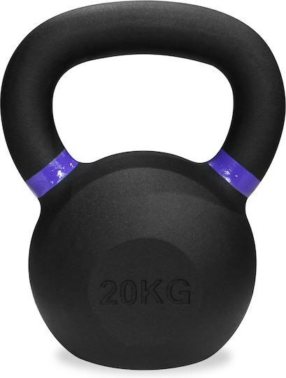 Ruilin Kettlebell Emailat 20kg Negru