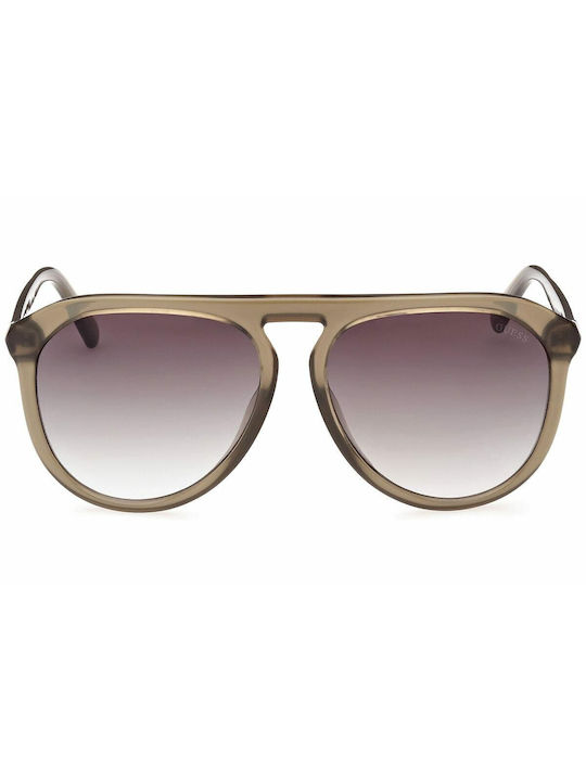 Guess Sunglasses with Brown Plastic Frame and Gray Gradient Lens GU00058 95P