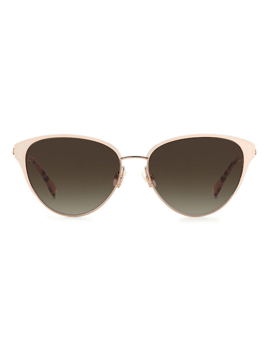 Kate Spade Women's Sunglasses with Rose Gold Frame and Brown Gradient Lens IANNAGSAU2F6H