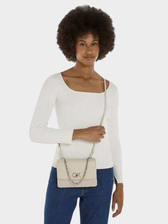 Calvin Klein Women's Bag Shoulder Beige