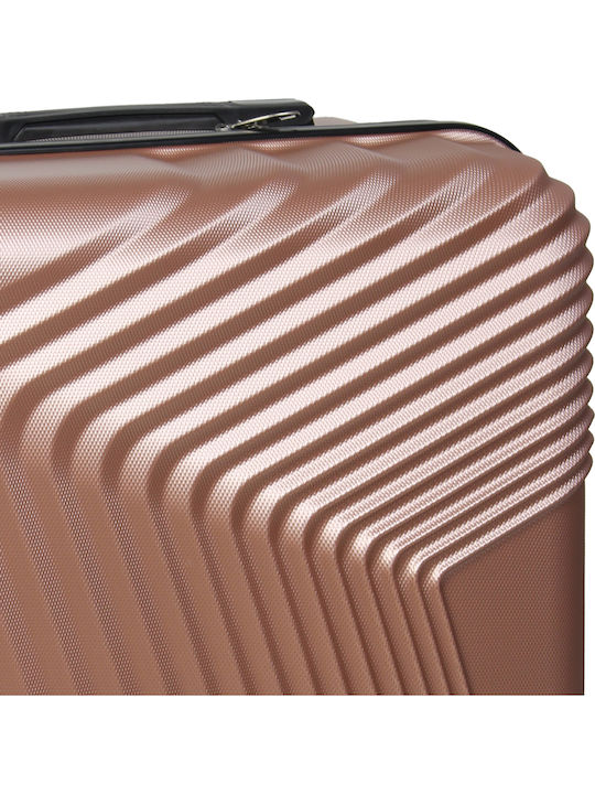Keskor Mittlerer Hartschalenkoffer Rose Gold mit 4 Rädern Höhe 64cm