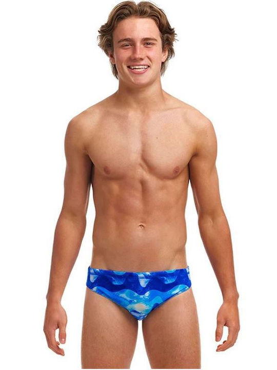 Funky Trunks Boys' Kinder Badeanzug Badeslips Blau Funky Trunks Boys' Kinder Badeanzug Badeslips Blau