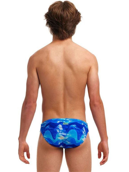 Funky Trunks Boys' Kinder Badeanzug Badeslips Blau