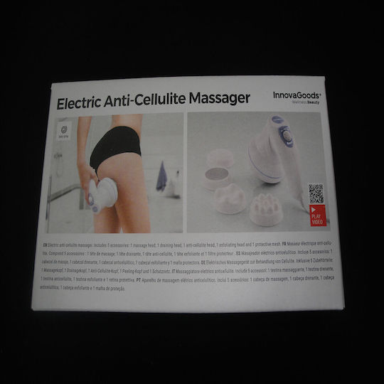 InnovaGoods 5 in 1 Electric Anti-Cellulite Massager Massage Device for the Body against Cellulite with Vibration White
