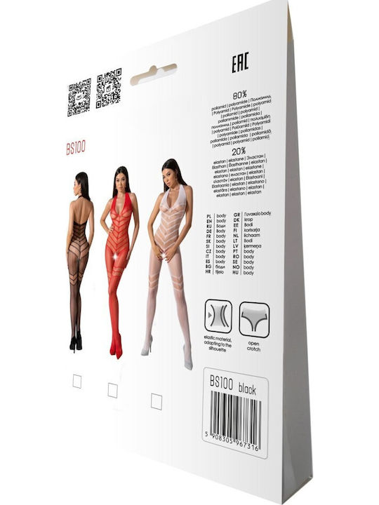 Bodystocking Passion Bs100 Negru Negru