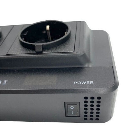 Convertor de Tensiune pentru Priză Auto 12v EU Priză Dublă 230v 300w Afișaj Digital