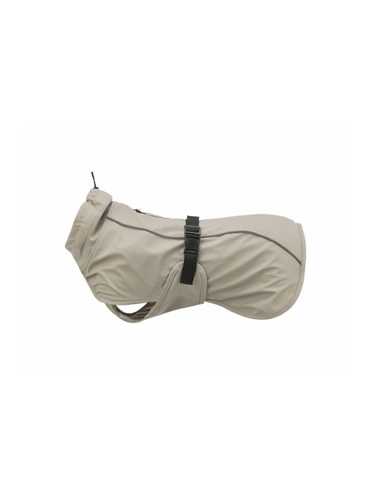 Beige Waterproof Dog Coat with 55cm Back Length