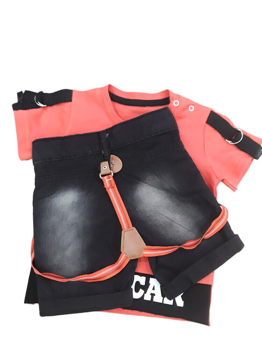 Kids' Set with Shorts Summer 2pcs Black