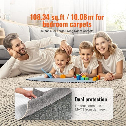 Vevor Non-Slip Rug Pad 9' X 12' 0.24" All Floors Fhdtdbfhwfhq11ge2v0