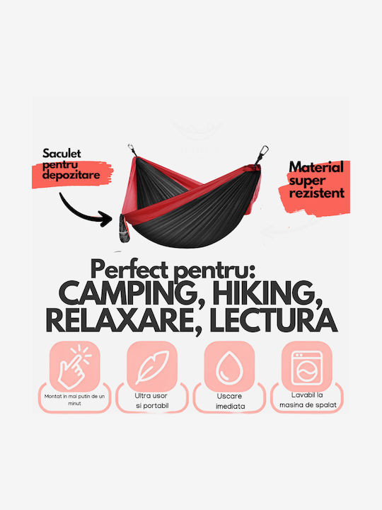 Aiură Paracașă Dublu material textil Neagră 270x140buc