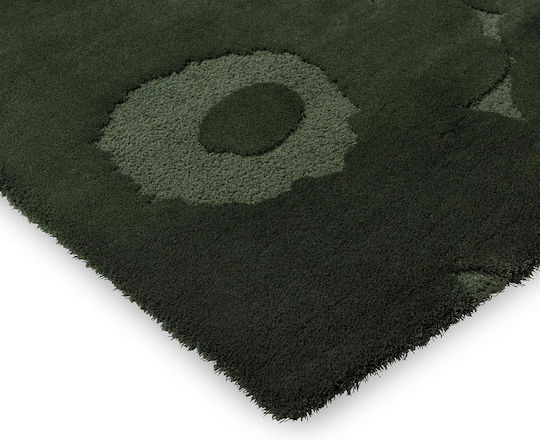 Marimekko Unikko Килим Правоъгълена Dark Green