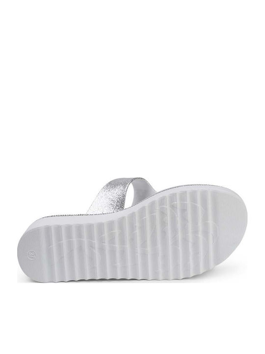 Damenplattformen Silber