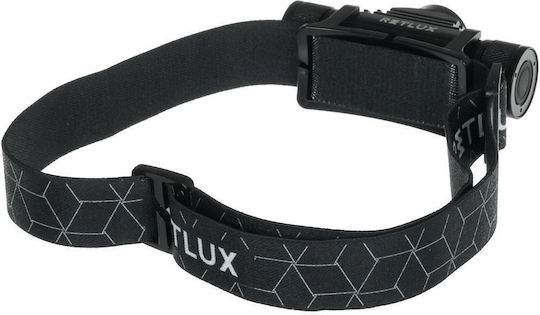 Retlux Επαναφορτιζόμενος Φακός Κεφαλής LED IP65 με Μέγιστη Φωτεινότητα 800lm