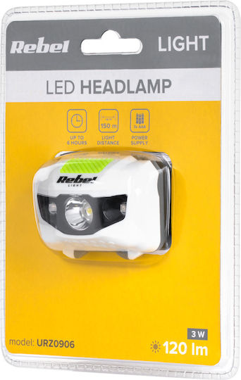 Vipow Headlamp LED with Maximum Brightness 120lm URZ0906 Black