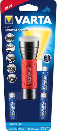 Varta Φακός LED IPX4 με Μέγιστη Φωτεινότητα 235lm Outdoor Sports