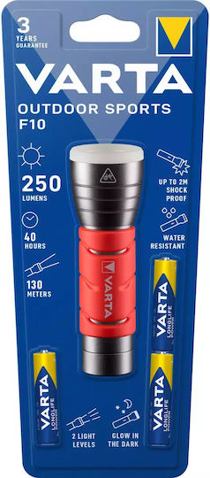Varta Φακός LED IPX4 με Μέγιστη Φωτεινότητα 235lm Outdoor Sports