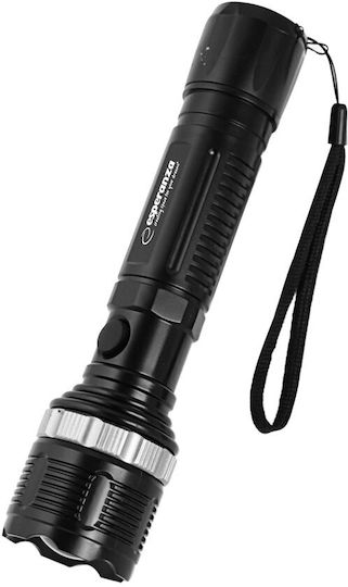 Esperanza Taschenlampe LED mit maximaler Helligkeit 75lm Schwarz