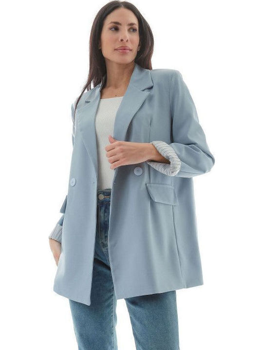 Silia D Damen Blazer Light Blue