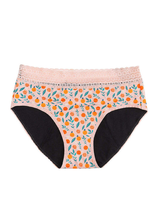Mehrfarbige Menstruationsunterwäsche Modell Citrus