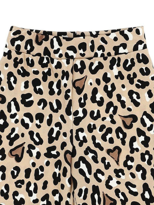 Kids' Fabric Pants Black with white details